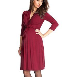 Seraphine | Claret Jolene Knot Front Dress Size 6